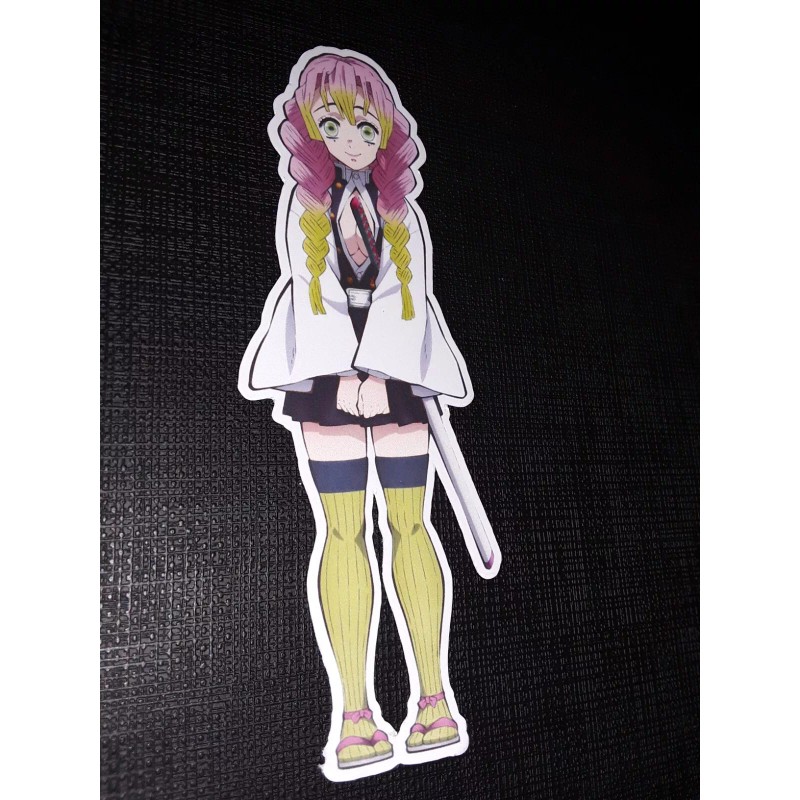 Mitsuri Kanroji Demon Slayer Glossy Sticker Anime Appliances, Walls, Windows!
