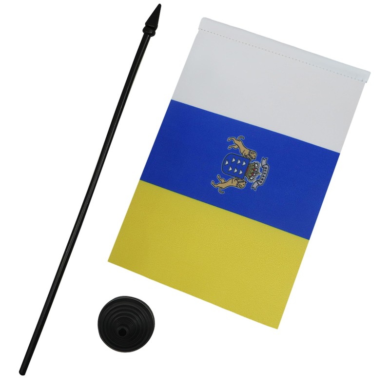 AZ FLAG CANARY ISLANDS TABLE FLAG 5'' x 8'' -