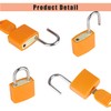 5Pack Suitcase Locks with Keys, 23mm Small Luggage Padlocks Multicolor,