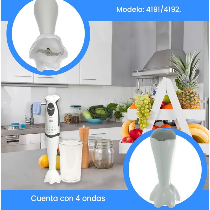 Replacement Blender for Braun Model 4191/4192 4 Shaft Reference 67050130