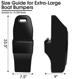 CLLOMAGY Pontoon Fenders Boat Bumpers for Docking Pontoon Boat ONLY,Customized Inflatable Fender Dock Bumper with Locking Recessed Groove&Grip Handle