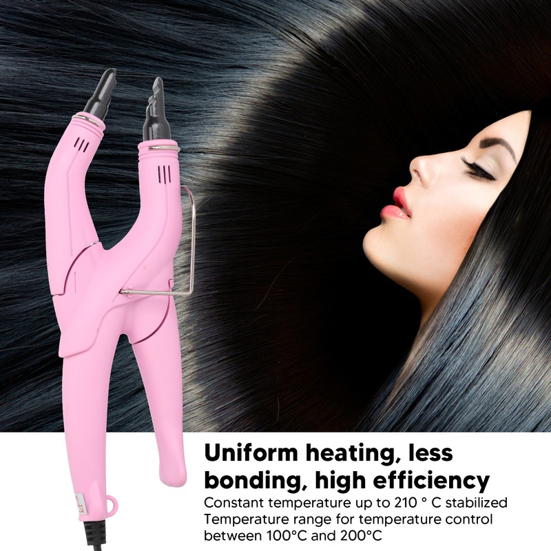 Professional Hair Extensions Tool Temp Adjustable Even Heating Fusion Heat