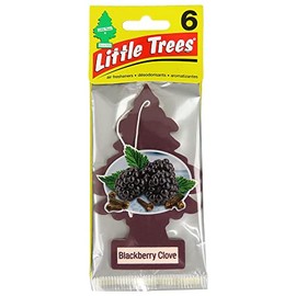 Little Tree Air Freshener (Blackberry Clove 6pac) Value Set of 6! LittleTree Air Freshener, Blackberry Clove, Set of 6