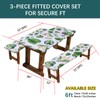 SUQ I OME Picnic Table Cover with Bench Covers Camping