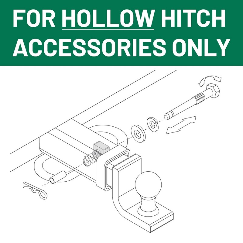 Let's Go Aero SHP359 Silent Hitch Pin for 2 Inch