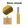 ExcInter 8mm Shank Long Straight Cutter Bit Woodworking 8 *