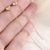 Aretes Corazón Largos Para Mujer Acero Inoxidable Regalos