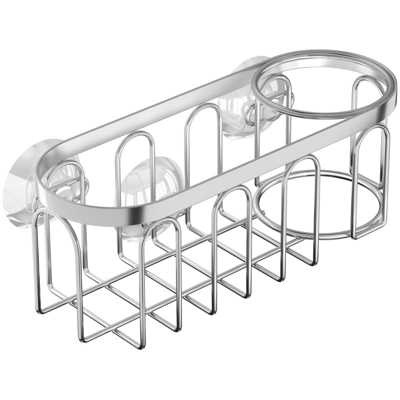 Yazoni 2-in-1 Sponge Holder for Kitchen Sink, Suction Cup Kitchen