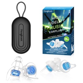 Hearprotek Concert Ear Plugs, 2 Pairs High Fidelity Musician Ear Plugs for Concerts (Azure Blue)