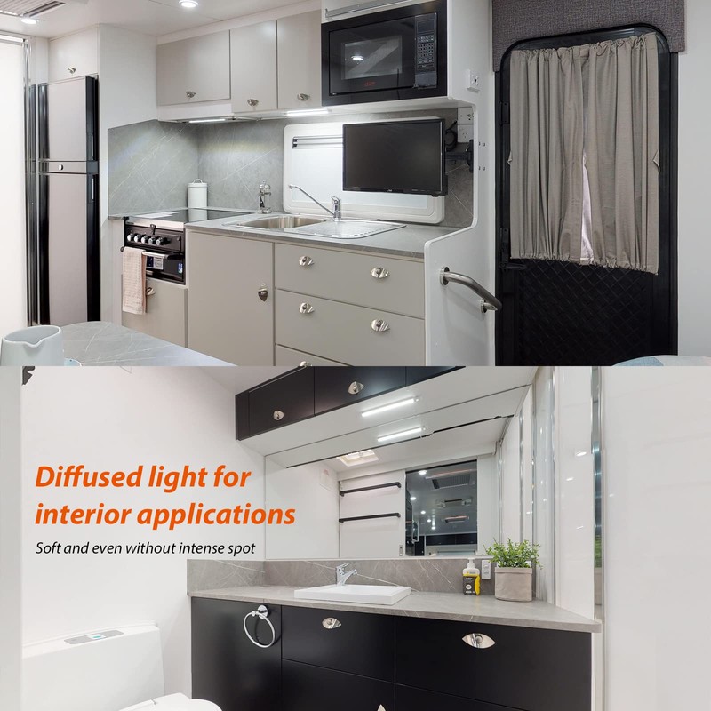 Dream lighting 12V LED Under-Cabinet Strip Light with Switch for