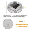 VOLISUN Solar Driveway Dock Marine Lights 8-Pack,2 Colors in 1,Outdoor