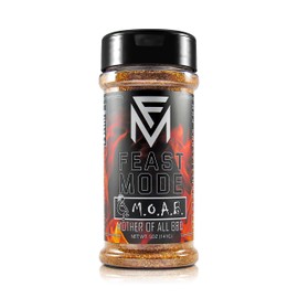 NEW! M.O.A.B. Dry Rub - Mother Of All BBQ - Feast Mode Flavors - Low Sodium, No MSG, Gluten Free, All Natural, Meal Prep Seasoning, Healthy, Barbeque, Honey, Habanero, Smoking, Smoker, Grill, Paprika