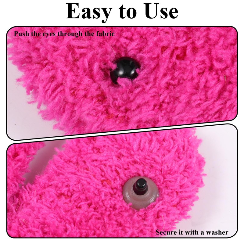 5mm Safety Eyes for Crocheting, 300 Pcs Plastic Eyes for
