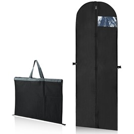 Clothes Bag Long 180 x 60 cm, Foldable Garment Bags with Zips, Durable and Mothproof, Dustproof for Dresses, Coats, PEVA