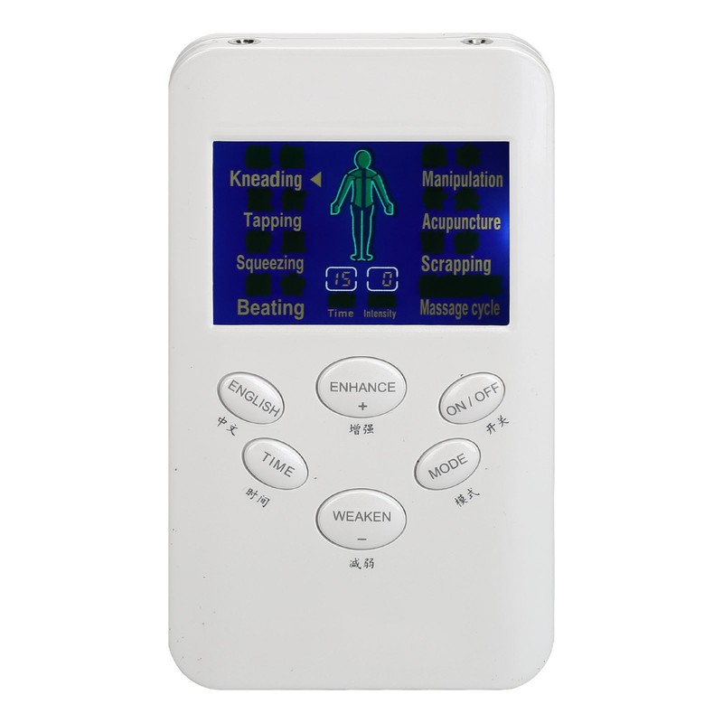 Dual Output Muscle Stimulating Machine Multifunctional Rechargeable Electronic Pulse Massager