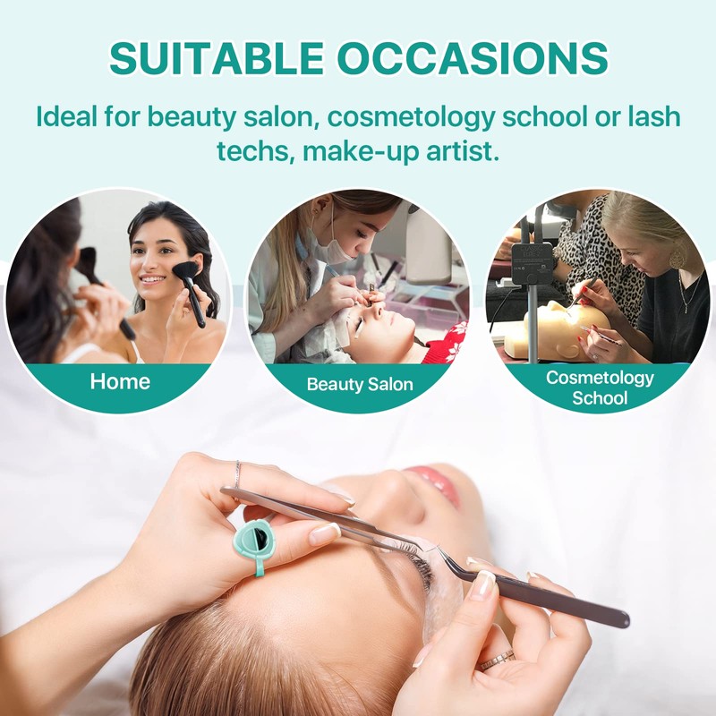 Pretty memory Glue Rings for Eyelash Extensions 100PCS Lash Glue