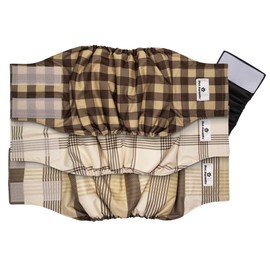 Pet Parents® Washable Belly Bands for Male Dogs (3pack) + Extendrs® of Durable Dog Diapers Male, Premium Male Dog Diapers & Dog Wraps (Medium, Oxford)