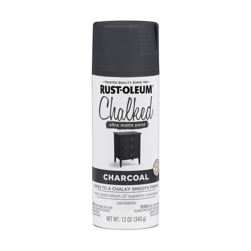 Rust-Oleum Charcoal Chalked All-in-One Ultra Matte Spray Paint | One