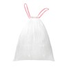 WAIKAS 5 Gallon Trash Bags Drawstring, Pack of 42, Small