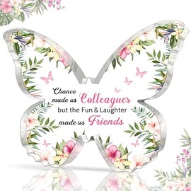 HULALA Leaving Gifts For Colleagues Women Colleague Leaving Gifts Presents Plaque Chance Made Us Colleagues Gifts Thank You Gifts For Colleagues Goodbye Leaving Farewell Going Away Retirement