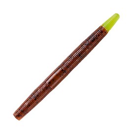 Yum Lures YDG529 Dinger Fishing Bait, Carolina Pumpkin/Chartreuse, 5" - 8-Pack