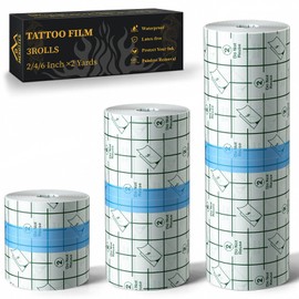 3 Rolls Tattoo Aftercare Bandage, Waterproof Tattoo Film for Shower