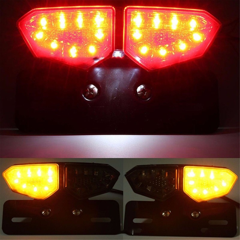Motorcycle Tail Light Brake Lamp Versatile Retro Style High Brightness