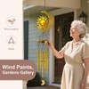 JYPS Sun Moon Solar Wind Chimes, 47-Inch Large Waterproof Windchimes