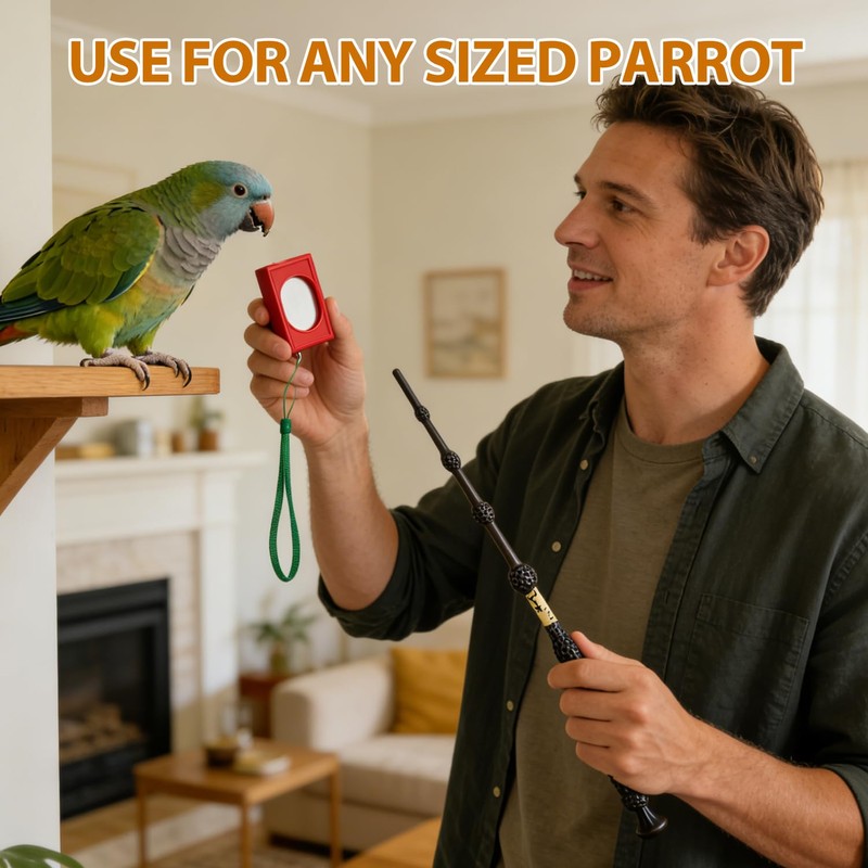 NICERINC PET Parrot Training Clicker with Target Stick, Getting Started