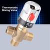 Nimomo Thermostatic Mixing Valve, 4 Way Thermostatic Mixer Water Temperature