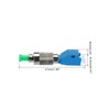 MECCANIXITY Fiber Optical Adapter FC/APC Male-LC UPC Female, Single Mode