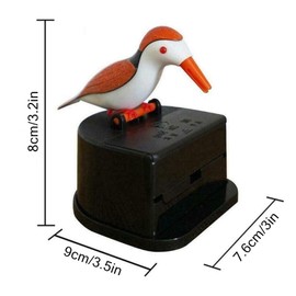 Toothpick dispenser, Woodpecker automatic toothpick box storage, novel and creative automatic toothpick desktop storage box, suitable for family hotel restaurants