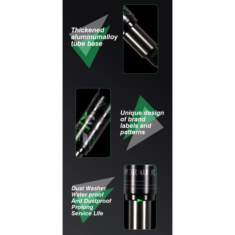 Chooee Ammortizzatore posteriore per bicicletta, 120 mm, 125 mm, 150