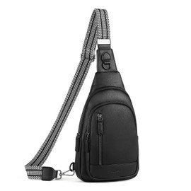 CLUCI Crossbody Bags for Women Men,Leather Sling Bag Cross Body Backpack for Woman Gifts for Women Birthday Unique