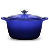 ROSSALLINI Signature Enameled Cast Iron Dutch Oven, Non-Stick Serving Pot