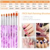 FULINJOY 12Pcs Nail Dotting Tools Set, 5 Pcs Double-end Nail