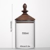 AXUYU Coffee Bean Storage, Small Glass Jar with Airtight Retro