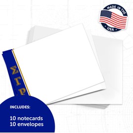 Desert Cactus Sigma Gamma Rho Notecards SGRhos Poodles Divine 9 Stationery Cardstock 10 Pack Includes Envelopes Memo Party Thank You (Notecard Design E)