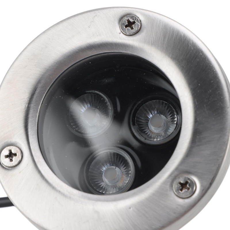 Submersible Spotlight, DC 12V LED Stainless Steel Pond Light for