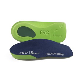 Pro11 Wellbeing, orthopädische Senkfußeinlage, zur Behandlung von Plantarfasziitis, schmale Passform, Grün - grün - Größe: 9/10.5 UK