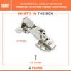 TOUCH Cabinet Hinges (2 Pairs, 4 PCS) Frameless 165 Degree