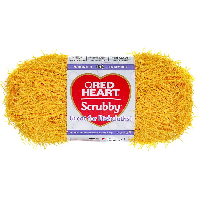 Red Heart Scrubby E833 Yarn, Duckie