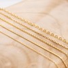 Engelsrufer Belcher Chain Necklace Gold Plated 925 Sterling Silver Thickness