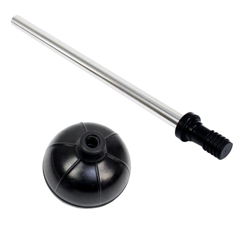 Casaphoria Stainless Steel Toilet Bowl Brush with Holder and Plunger