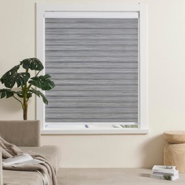 JIANGPIN TEXTILE Cordless Zebra Blinds Window Blind Zebra Shade Blinds for Windows Roller Sheer Shades Privacy Light Filtering Shades for Home Kitchen Bathroom (Width 42'' X Height 72'' Grey)