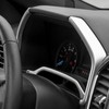 RT-TCZ for F150 Dashboard Instrument Panel Gauges Trim Cover Silver