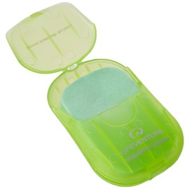 Lifeventure Travel Shampoo Leaves x50 Foaming Paper Shampoo Flakes for Home Travel Camping Hiking and Outdoor Activities