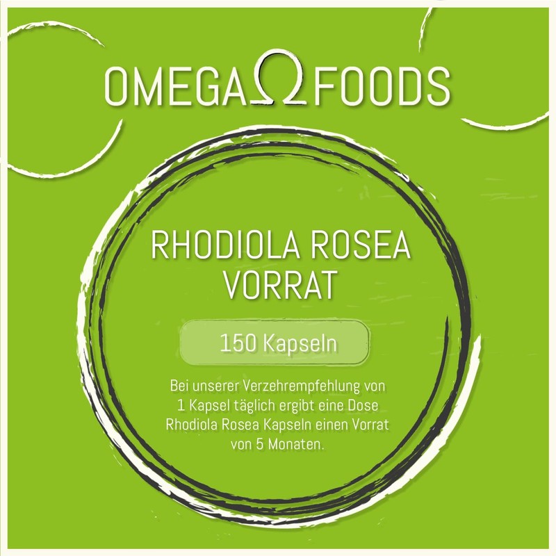 Rhodiola Rosea Capsules - 5000mg Rose Root Rhodiola - 150