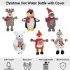 OLIVIA ROCCO Christmas Hot Water Bottle with Cover Winter Fun
