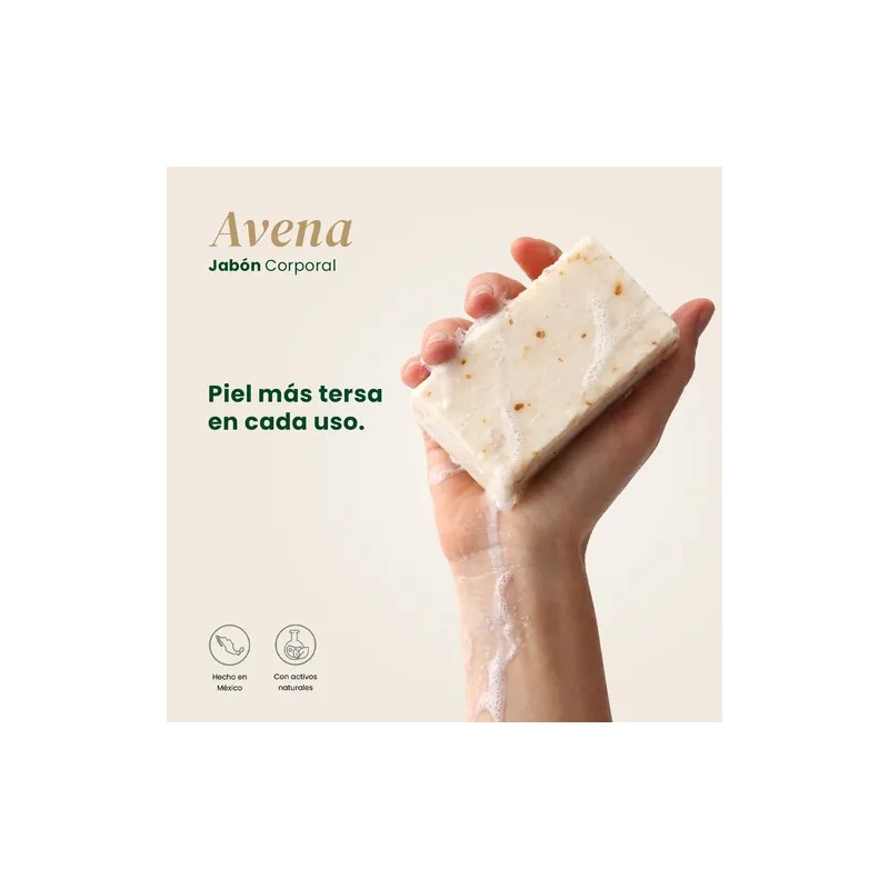 Jabón Artesanal Avena Shanaturals 100g - Suavidad